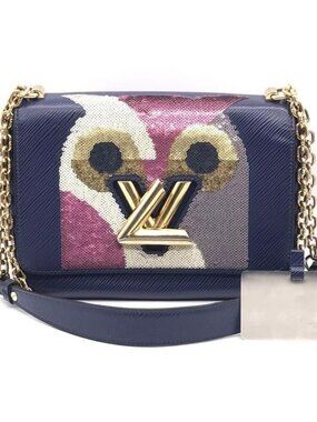 Louis Vuitton Epi Twist MM Iris Sequin Shoulder Bag Price Negotiation Welcome